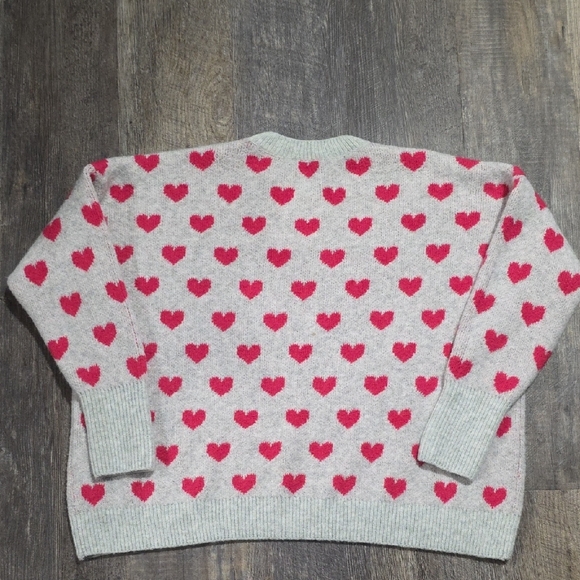 CeCe Pink and Cream Knit Sweater - Picture 6 of 7